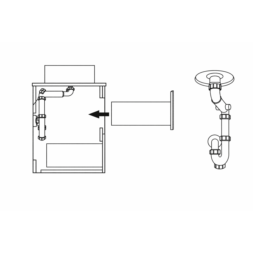 Тумба под раковину TRONDHEIM 60 см, антрацит