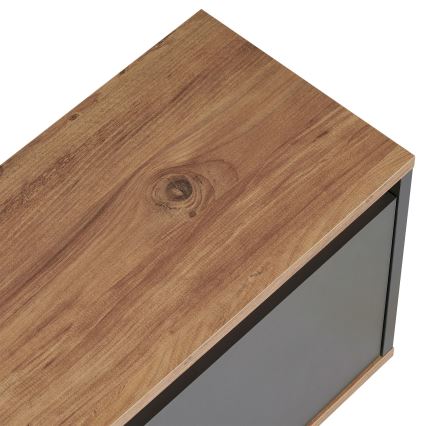 Тумба под телевизор KREDE 160x30 см антрацит/сосна