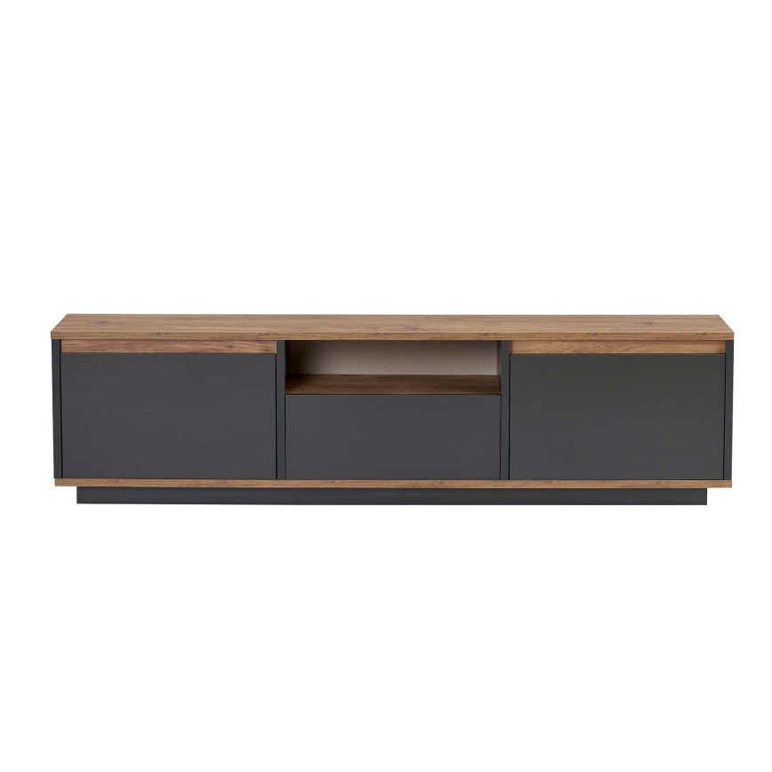 Тумба под телевизор KREDE 160x30 см антрацит/сосна