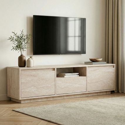 Тумба под телевизор KREDE 160x30 см бежевого цвета