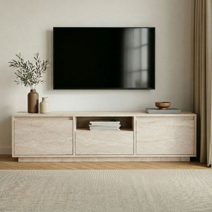 Тумба под телевизор KREDE 160x30 см бежевого цвета