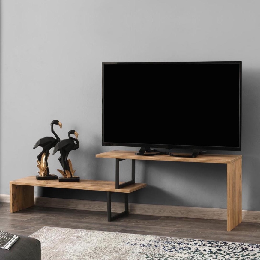 Тумба под телевизор OVIT 44x153 см коричневый/черный