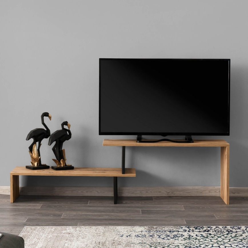 Тумба под телевизор OVIT 44x153 см коричневый/черный