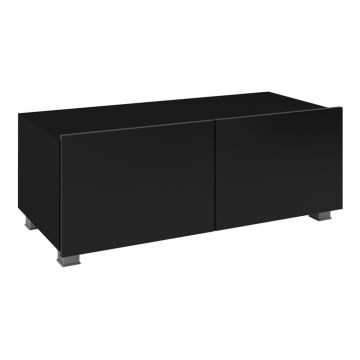 Тумба под телевизор PAVO 37x100 см черный глянец/матовая черный