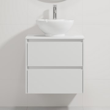 Тумба с умывальником TRONDHEIM/DRAMMEN, 60×57×46 см, белая