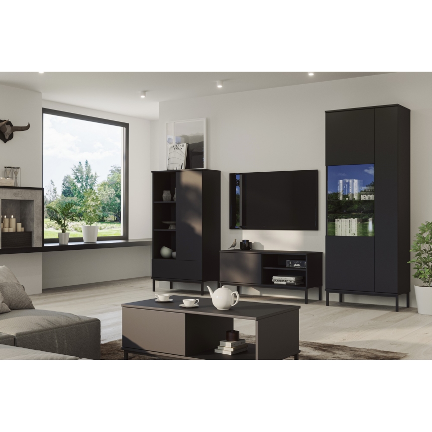TV столик ERISTI 50x100,8 см чорний