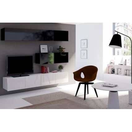 TV столик PAVO 37x100 см глянцевий білий