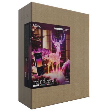 Twinkly - LED RGBW диммируемый уличный рождественский олень REINGEERS 250xLED IP44 Wi-Fi