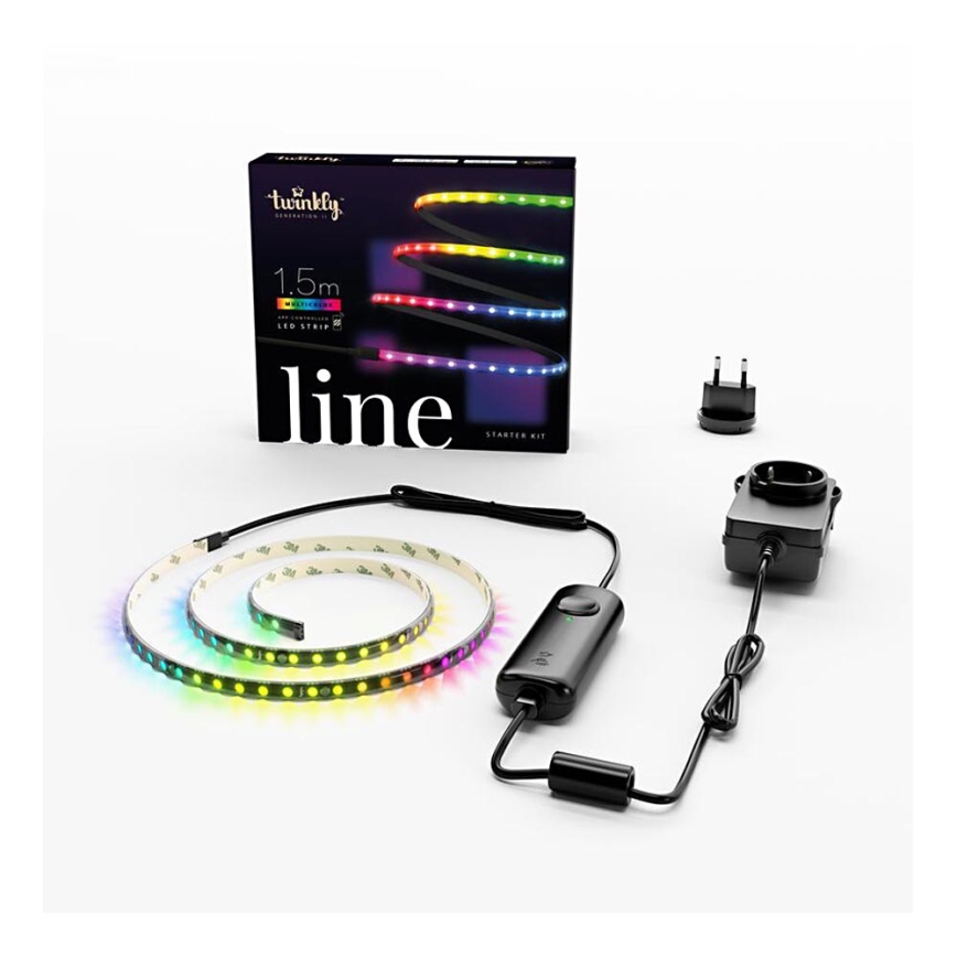 Twinkly - Светодиодная RGB-лента с регулированием яркости LINE 100xLED 1,5 м Wi-Fi