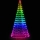 Twinkly - Светодиодное уличное рождественское RGBW дерево с регулированием яркости LIGHT TREE 300xLED 2 м IP44 Wi-Fi