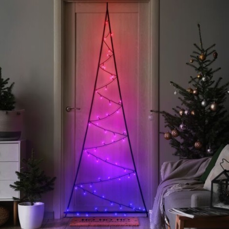 Twinkly - Светодиодное уличное рождественское RGBW дерево с регулированием яркости LIGHT TREE 70xLED IP44 Wi-Fi