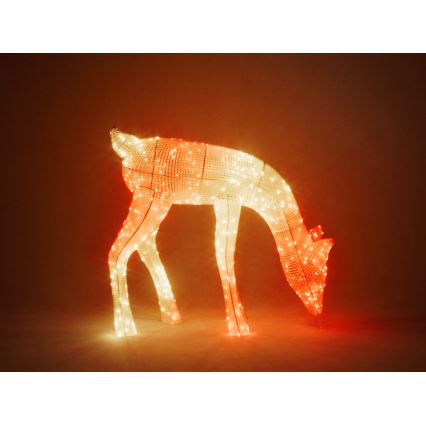 Twinkly - Светодиодный уличный рождественский RGBW-олень с регулированием яркости REINGEERS 160xLED IP44 Wi-Fi