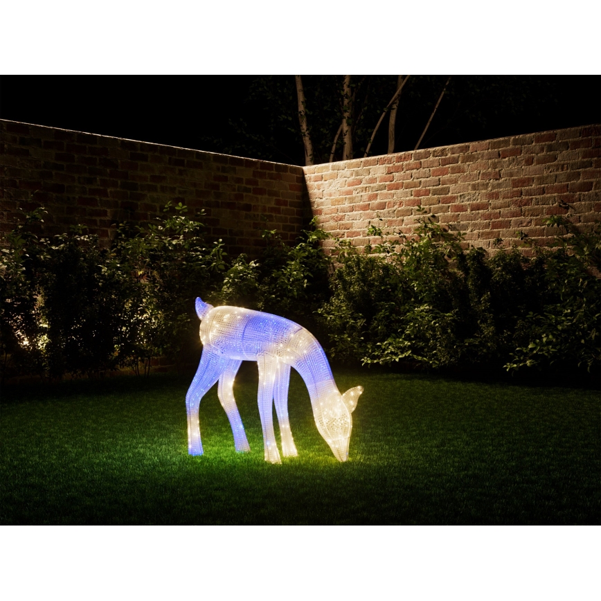 Twinkly - Светодиодный уличный рождественский RGBW-олень с регулированием яркости REINGEERS 160xLED IP44 Wi-Fi