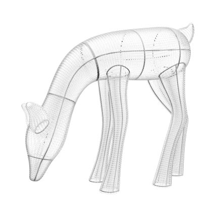 Twinkly - Светодиодный уличный рождественский RGBW-олень с регулированием яркости REINGEERS 160xLED IP44 Wi-Fi