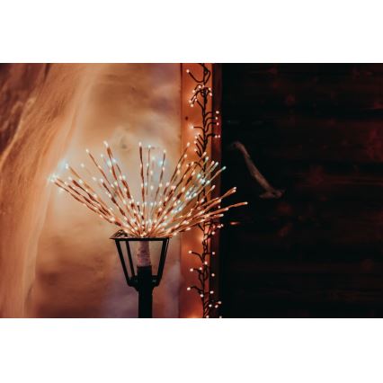 Twinkly - Светодиодная уличная RGB-пуансеттия с регулированием яркости SPRITZER 200xLED IP44 Wi-Fi