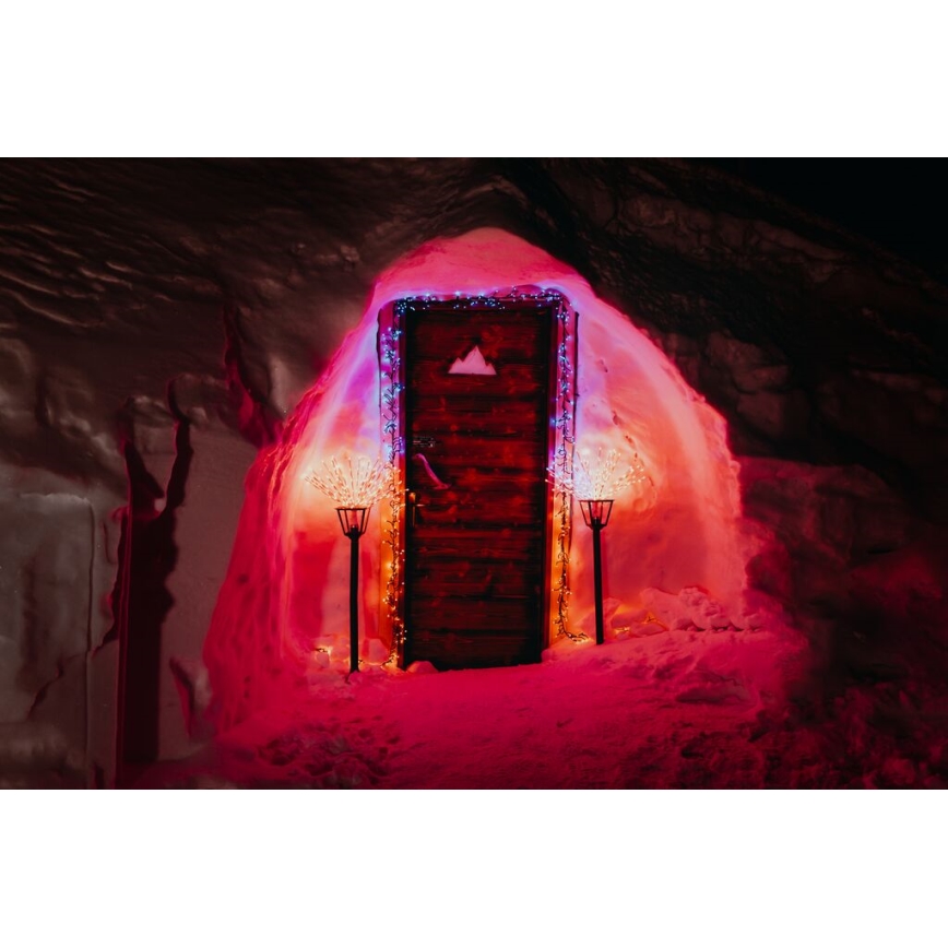 Twinkly - Светодиодная уличная RGB-пуансеттия с регулированием яркости SPRITZER 200xLED IP44 Wi-Fi