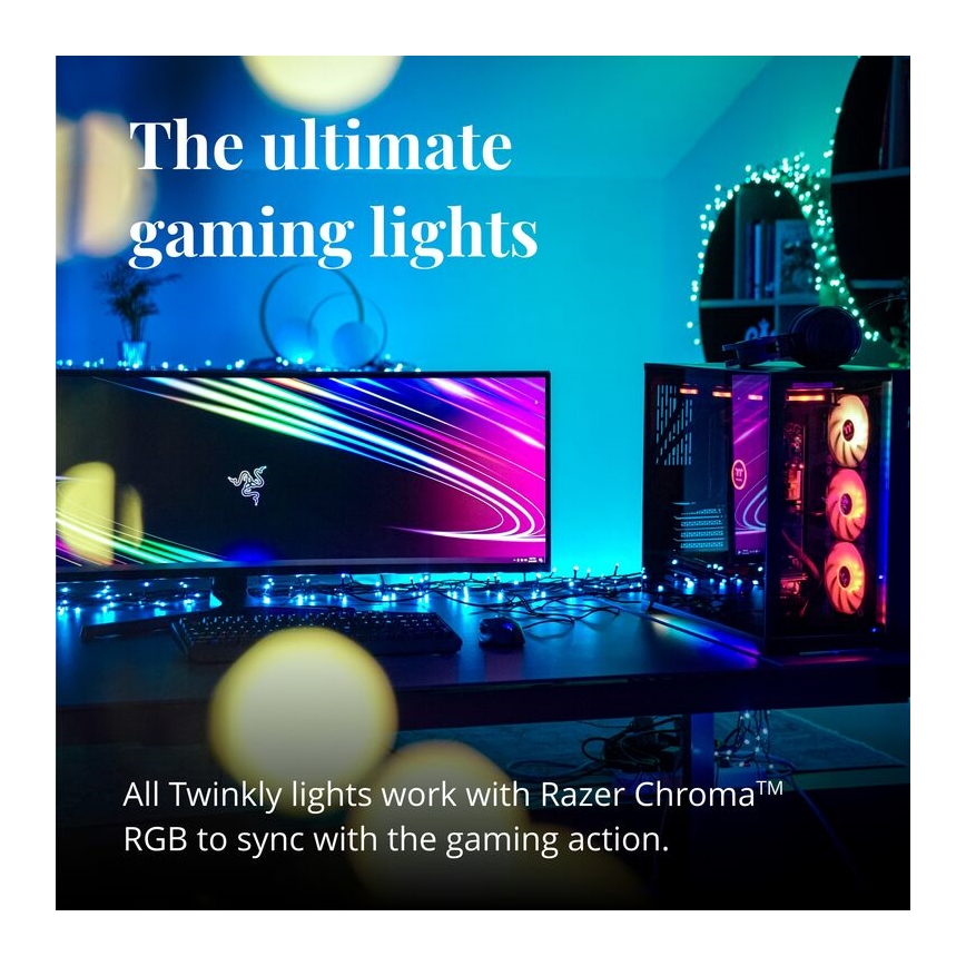 Twinkly - Светодиодная уличная RGB-пуансеттия с регулированием яркости SPRITZER 200xLED IP44 Wi-Fi