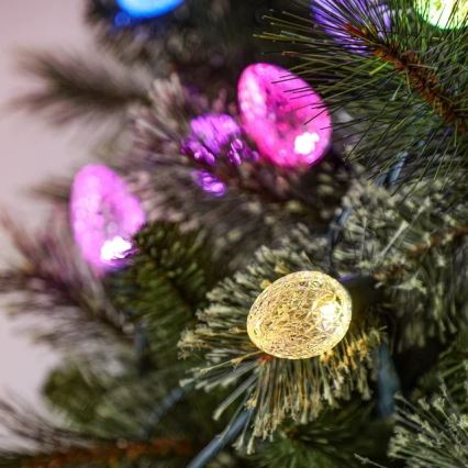 Twinkly - Светодиодная уличная рождественская RGB-гирлянда с регулированием яркости FACETED 40xLED 14,5 м IP44 Wi-Fi