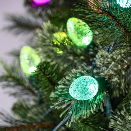 Twinkly - LED RGB Вулична різдвяна гірлянда з регулюванням яскравості FACETED 40xLED 14,5 м IP44 Wi-Fi