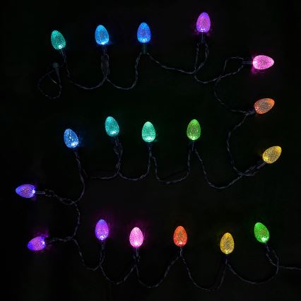 Twinkly - LED RGB Вулична різдвяна гірлянда  з регулюванням яскравості FACETED 80xLED 26,5 м IP44 Wi-Fi