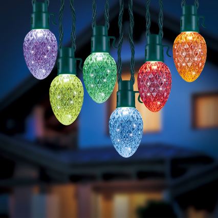 Twinkly - LED RGB Вулична різдвяна гірлянда  з регулюванням яскравості FACETED 80xLED 26,5 м IP44 Wi-Fi