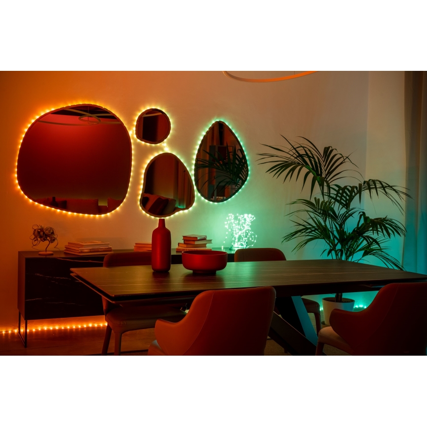 Twinkly - LED RGB регульована різдвяна гірлянда DOTS 60xLED 7 m USB Wi-Fi