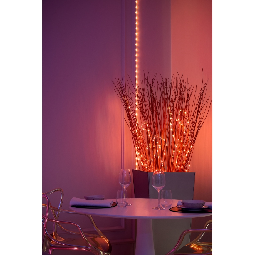 Twinkly - LED RGB регульована різдвяна гірлянда DOTS 60xLED 7 m USB Wi-Fi