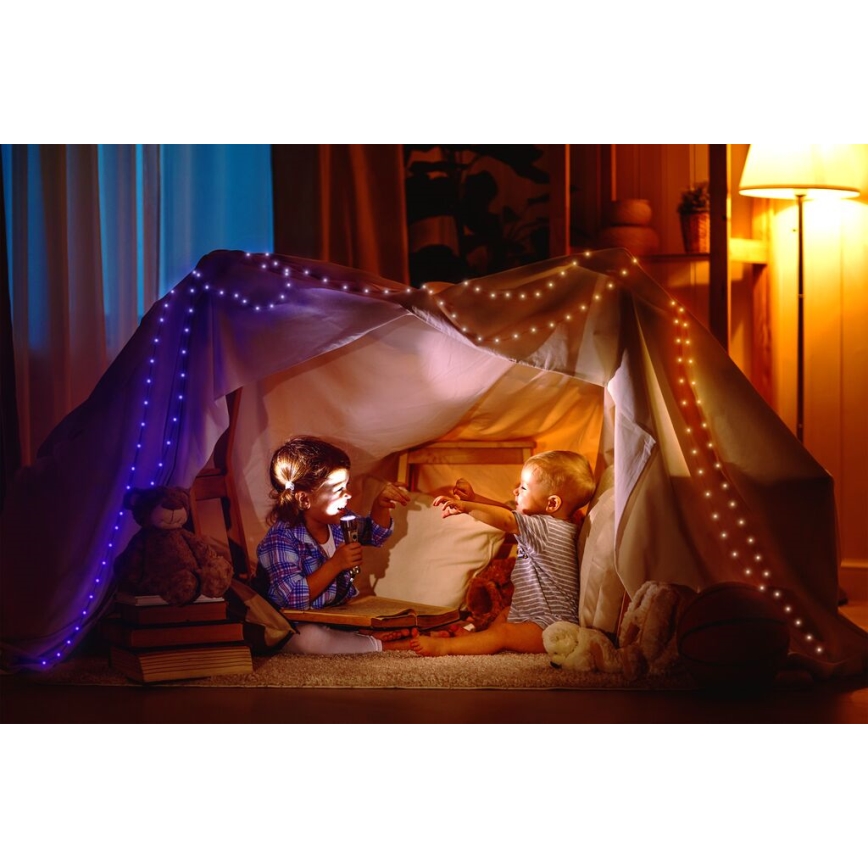 Twinkly - Светодиодная уличная RGB-лента с регулированием яркости DOTS 200xLED 10 м IP44 WiFi