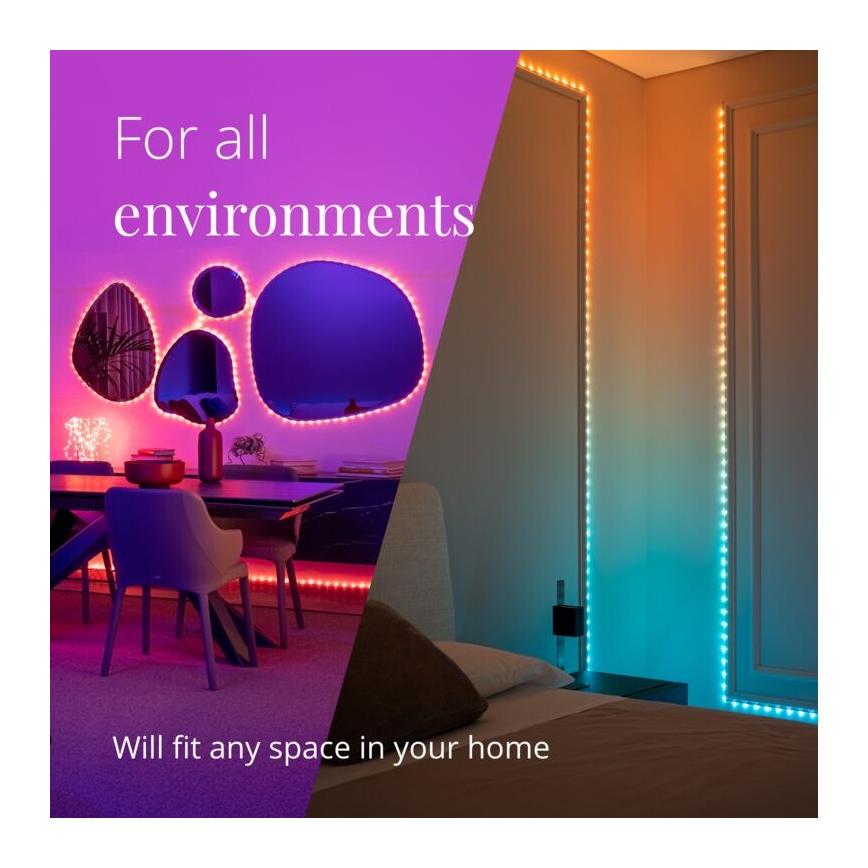 Twinkly - Светодиодная уличная RGB-лента с регулированием яркости DOTS 200xLED 10 м IP44 WiFi