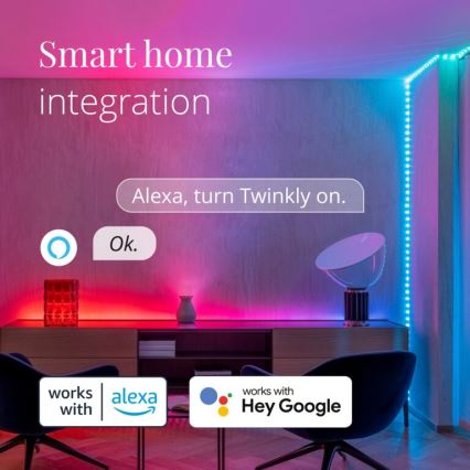 Twinkly - LED RGB Вулична стрічка з регулюванням яскравості DOTS 200xLED 10 м IP44 Wi-Fi