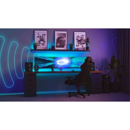 Twinkly - Светодиодная уличная RGB-лента с регулированием яркости DOTS 400xLED 20 м IP44 Wi-Fi