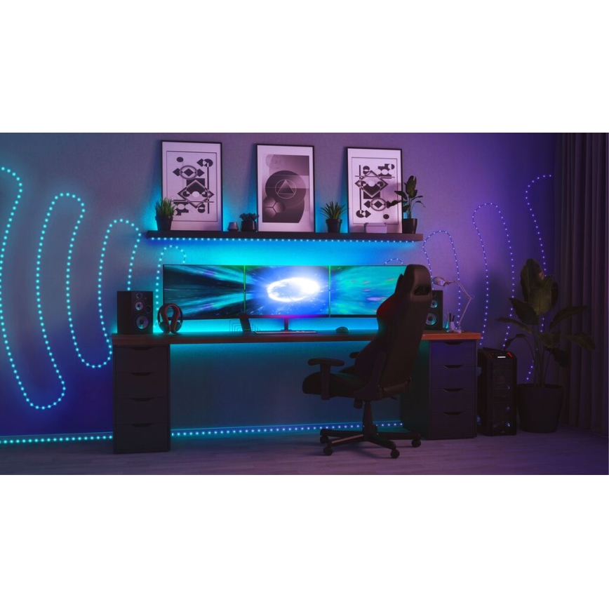 Twinkly - Светодиодная уличная RGB-лента с регулированием яркости DOTS 400xLED 20 м IP44 Wi-Fi