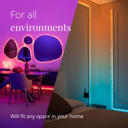 Twinkly - Светодиодная уличная RGB-лента с регулированием яркости DOTS 400xLED 20 м IP44 Wi-Fi