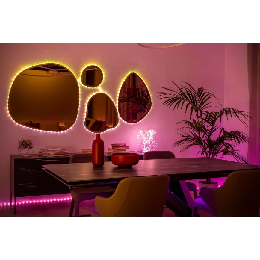 Twinkly - Светодиодная уличная RGB-лента с регулированием яркости DOTS 400xLED 20 м IP44 Wi-Fi