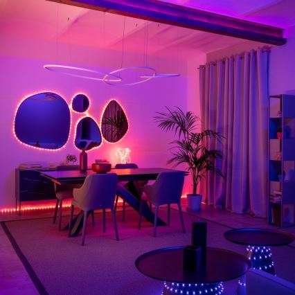 Twinkly - Светодиодная уличная RGB-лента с регулированием яркости DOTS 400xLED 20 м IP44 Wi-Fi