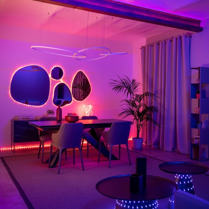 Twinkly - Светодиодная уличная RGB-лента с регулированием яркости DOTS 400xLED 20 м IP44 Wi-Fi