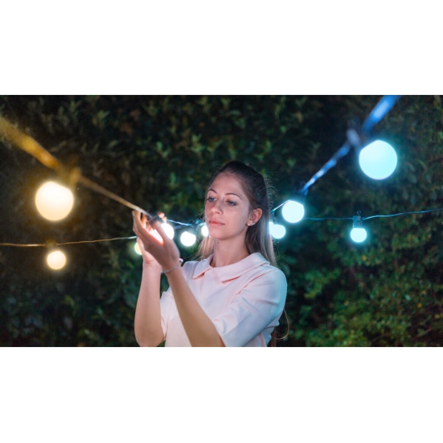 Twinkly - LED Вулична декоративна гірлянда з регулюванням яскравості FESTOON 20xLED 14м IP44 Wi-Fi