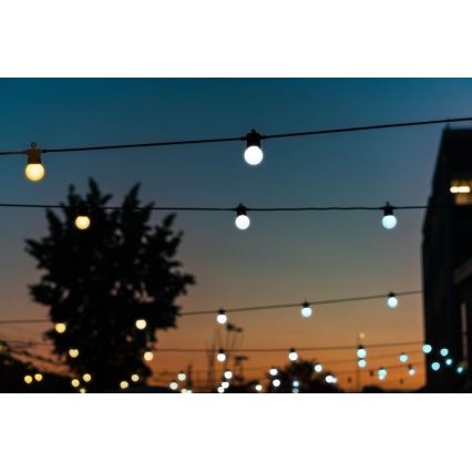 Twinkly - LED Вулична декоративна гірлянда з регулюванням яскравості FESTOON 20xLED 14м IP44 Wi-Fi