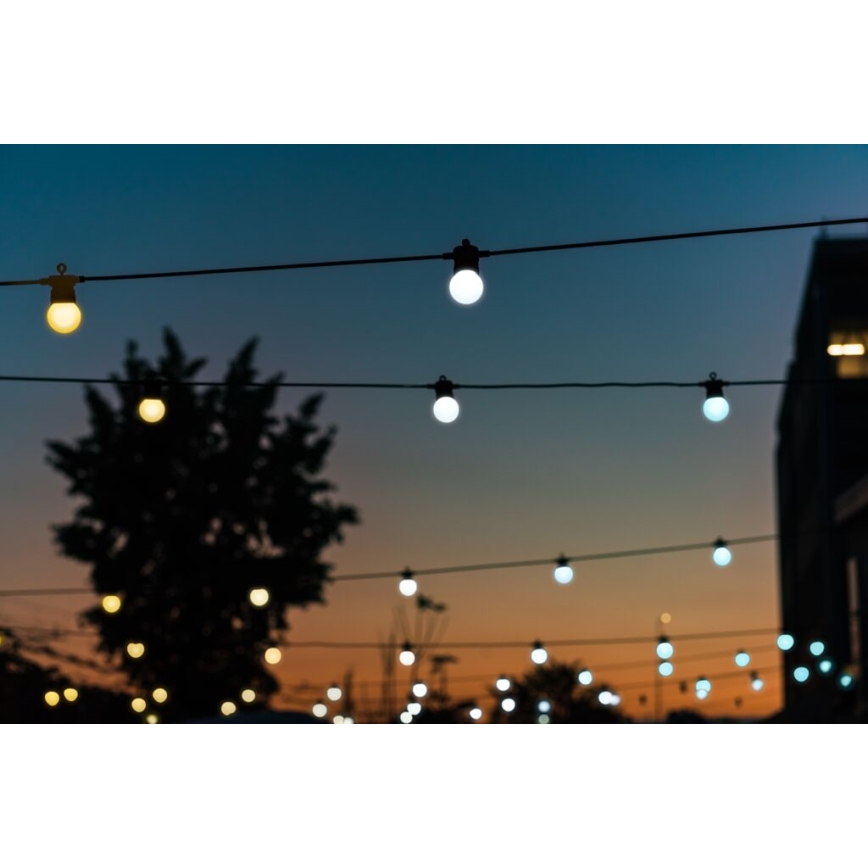 Twinkly - LED Вулична декоративна гірлянда з регулюванням яскравості FESTOON 20xLED 14м IP44 Wi-Fi