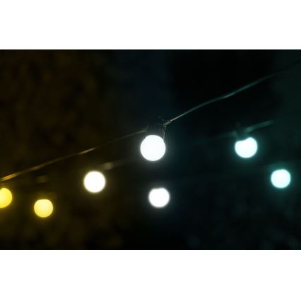 Twinkly - LED Вулична декоративна гірлянда з регулюванням яскравості FESTOON 20xLED 14м IP44 Wi-Fi