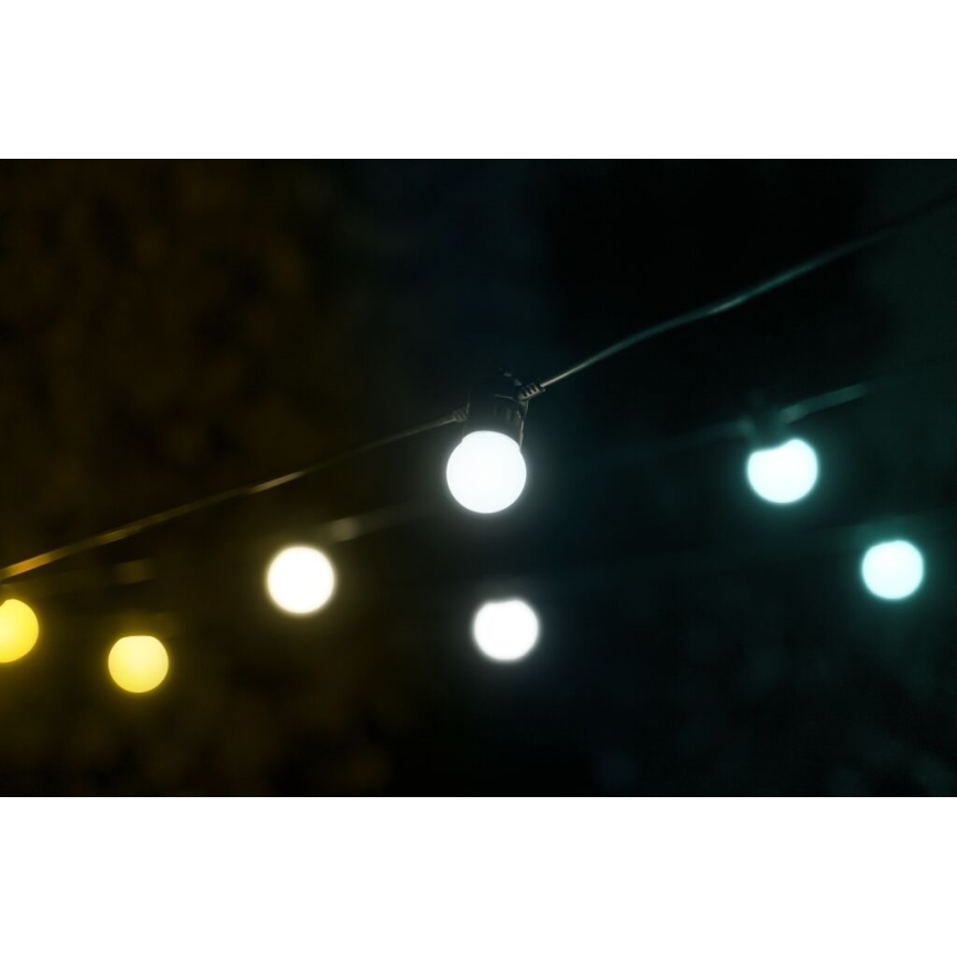 Twinkly - LED Вулична декоративна гірлянда з регулюванням яскравості FESTOON 20xLED 14м IP44 Wi-Fi