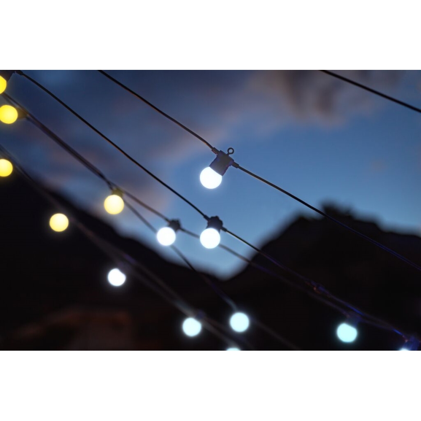 Twinkly - LED Вулична декоративна гірлянда з регулюванням яскравості FESTOON 20xLED 14м IP44 Wi-Fi