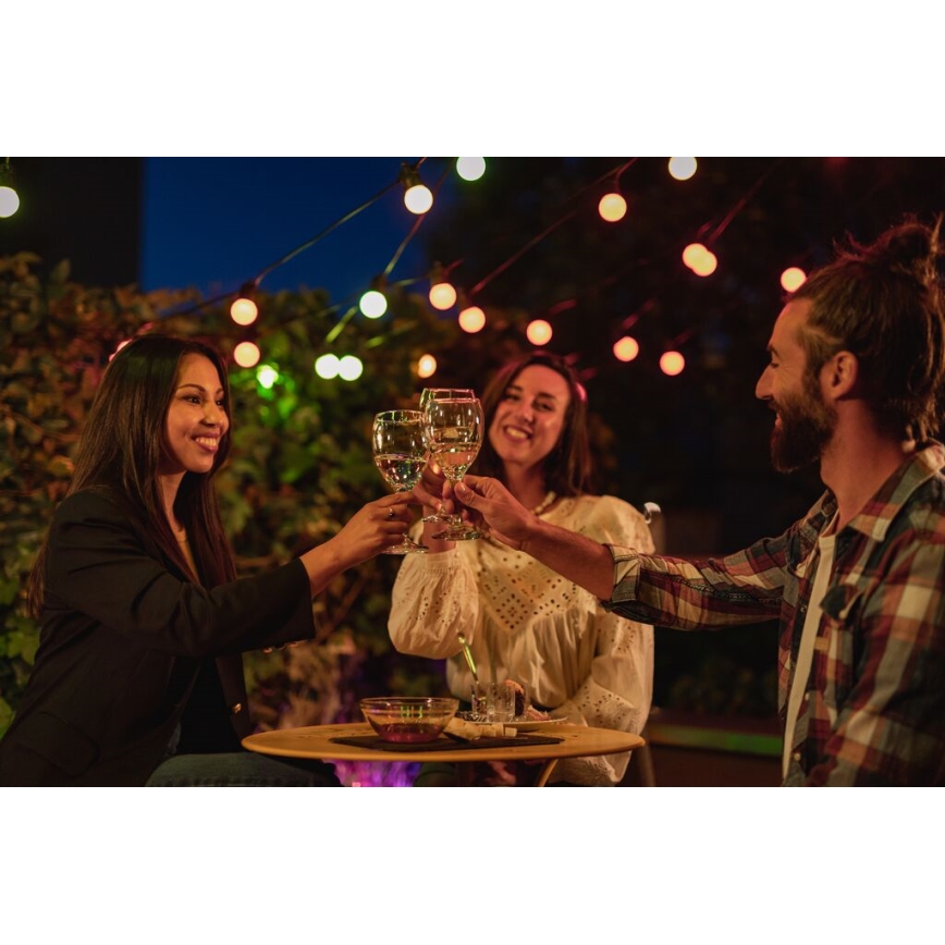 Twinkly - LED RGB Вулична декоративна гірлянда з регулюванням яскравості FESTOON 20xLED 14м IP44 Wi-Fi