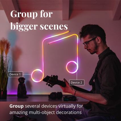 Twinkly - LED RGB Стрічка з регулюванням яскравості FLEX 200xLED 2 м Wi-Fi
