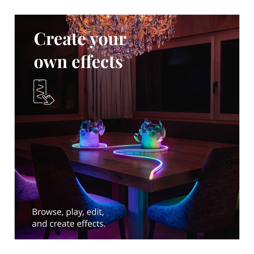 Twinkly - LED RGB Стрічка з регулюванням яскравості FLEX 200xLED 2 м Wi-Fi