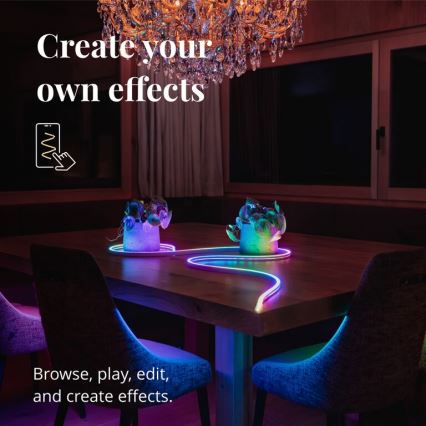 Twinkly - Светодиодная RGB-лента с регулированием яркости FLEX 200xLED 2 м Wi-Fi