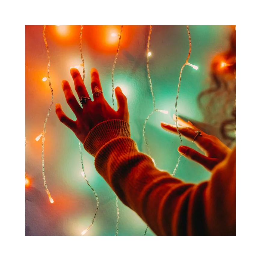 Twinkly - LED RGBW Вулична різдвяна гірлянда-штора з регулюванням яскравості ICICLE 190xLED 11,5м IP44 Wi-Fi