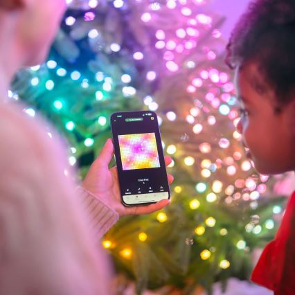 Twinkly - LED RGB з регулюванням яскравості різдвяна гірлянда CANDIES 100xLED 8 м USB Wi-Fi