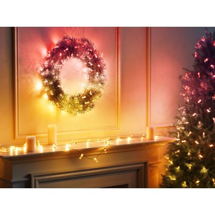 Twinkly - LED RGB з регулюванням яскравості різдвяна гірлянда CANDIES 200xLED 14 м USB Wi-Fi