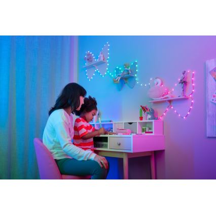 Twinkly - RGB LED диммируемая гирлянда CANDIES 200 светодиодов 14 м USB Wi-Fi